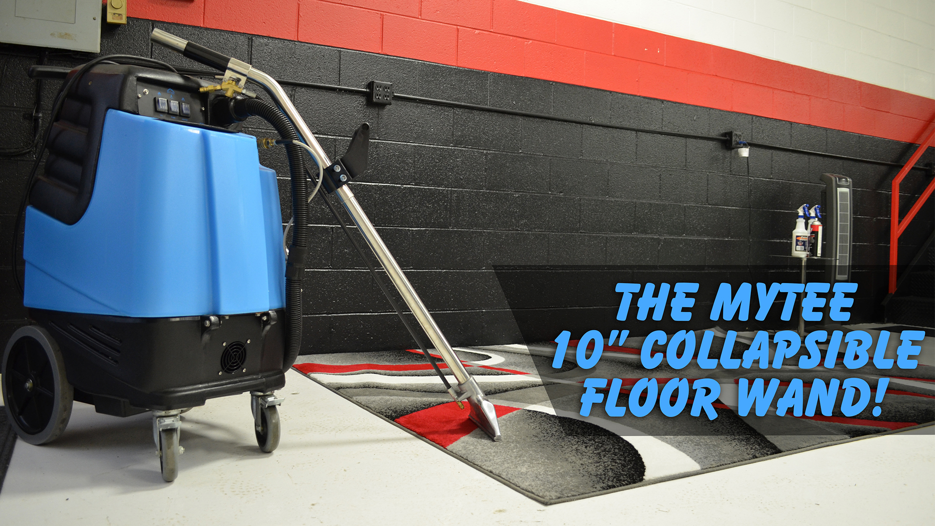 The Mytee 10" Collapsible Floor Wand Detail King