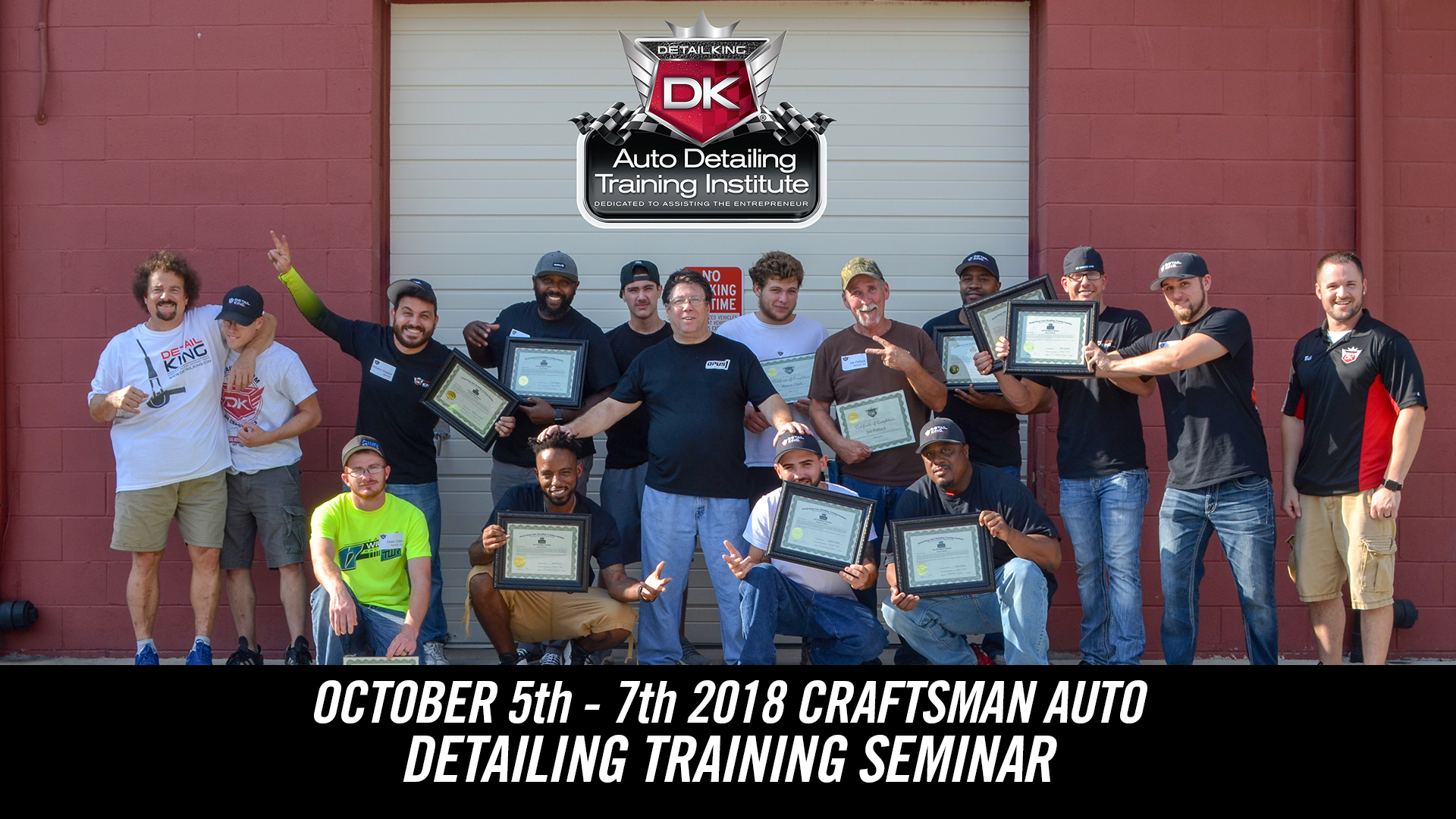 October 5th - 7th 2018 Craftsman Auto Detailing Training Seminar ...
