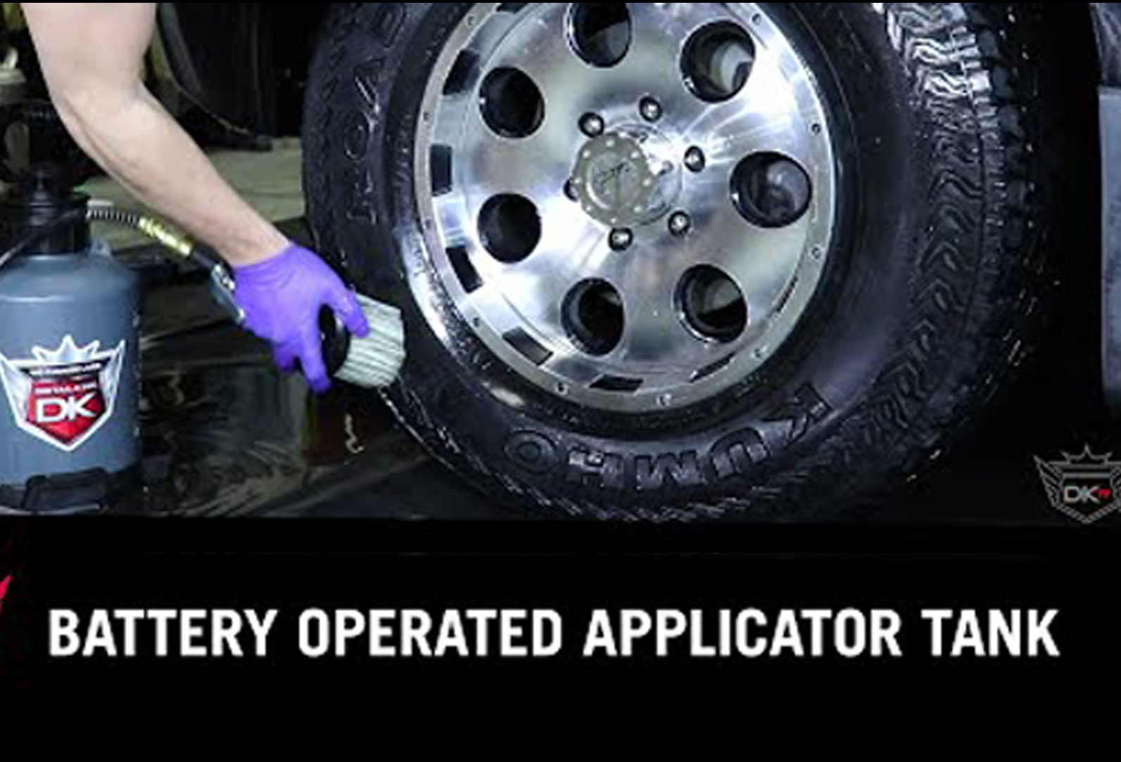 Easiest Way To Shine Your Vehicle's Tires Battery Operated Tire Shine